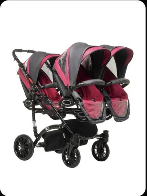 Коляска, цвет - Розовый, Б/у Бишкек - изображение 7