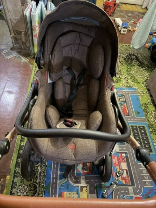 Коляска, цвет - Коричневый, Б/у Бишкек - изображение 7