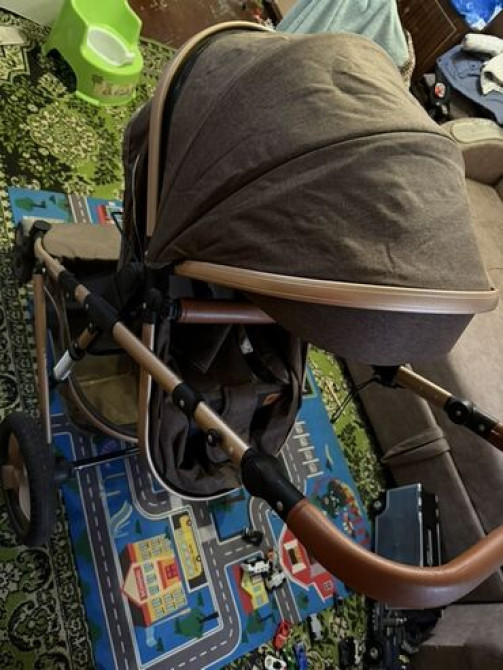 Коляска, цвет - Коричневый, Б/у Бишкек - изображение 6