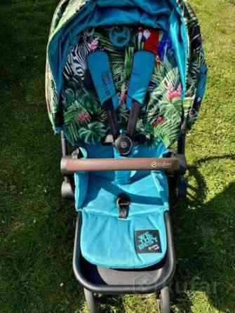 Коляска, цвет - Голубой, Б/у Бишкек