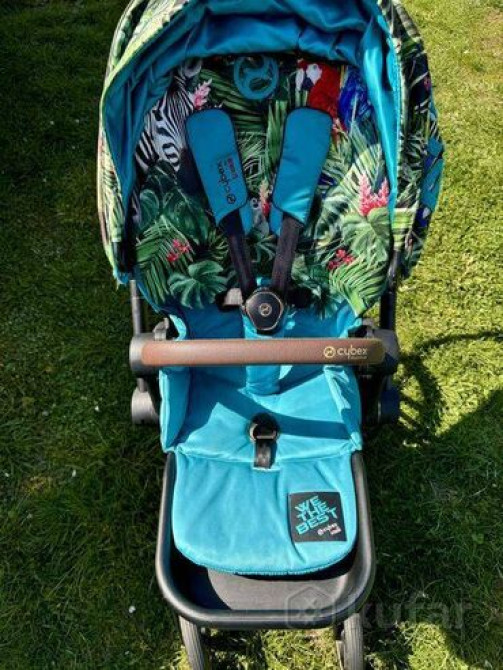 Коляска, цвет - Голубой, Б/у Бишкек - изображение 4