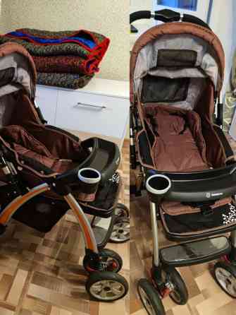 Коляска, цвет - Коричневый, Б/у Бишкек