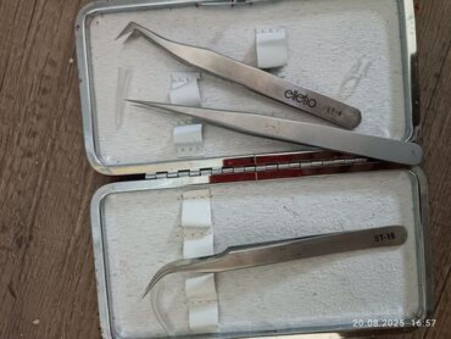 Новый набор косметических пинцетов для наращивания ресниц, состоящий Бишкек - изображение 1