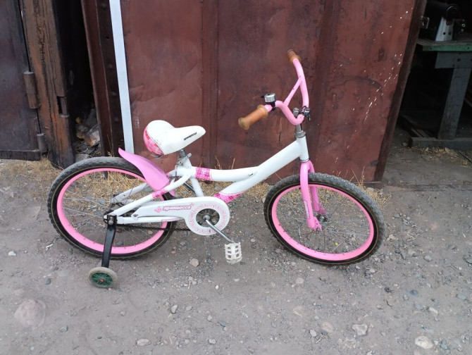Детский велосипед, 2-колесный, 6 - 9 лет, Для девочки, Б/у Bishkek - photo 1