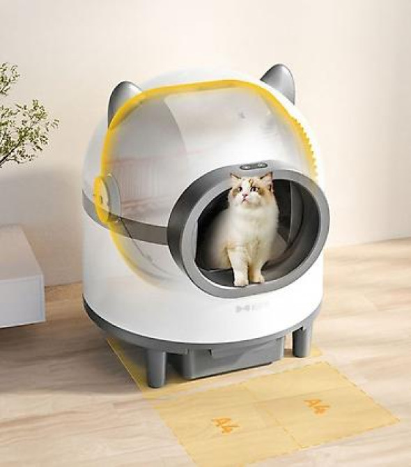 Автоматический закрытый лоток для кошек с самоочисткой - Тип: умный Бишкек - изображение 2