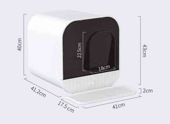 Закрытый туалет-домик для кошек с ковриком-ловушкой для наполнителя Бишкек