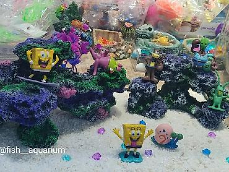 Аквариум 30 литров с дизайном спанч Боб Бишкек - изображение 2