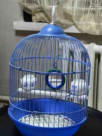 Круглая клетка для мелких птиц - Материал: металлические прутья Бишкек