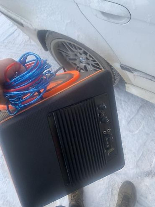 Активный автомобильный сабвуфер в корпусе с фазоинвертором. Описание Бишкек - изображение 4