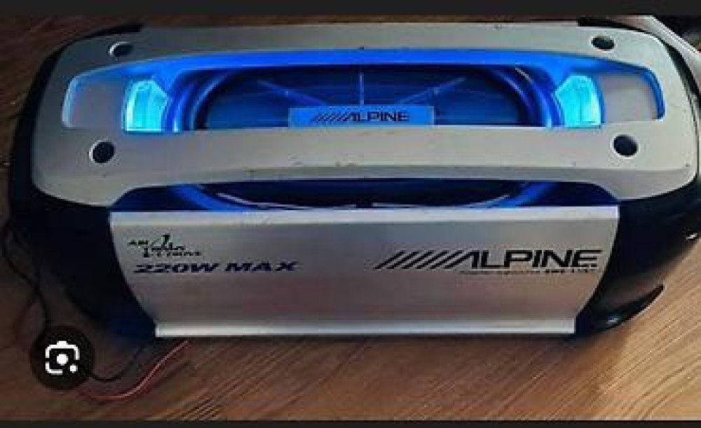 Активный сабвуфер Alpine SWE-1400 - Тип: компактный активный сабвуфер Бишкек - сүрөт 1