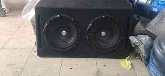 Сабвуферный ящик с двумя динамиками Kenwood. Характеристики и Бишкек