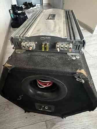 Автомобильный сабвуфер с усилителем, звучит очень мощно Бишкек
