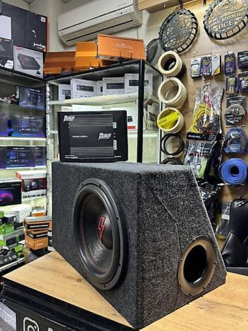Автомобильный сабвуферный комплект Состав: - Сабвуфер в корпусе Бишкек - изображение 7