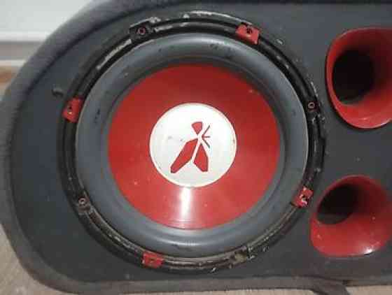 Сабвуферный комплект для авто - Корпусный сабвуфер с двумя динамиками Бишкек