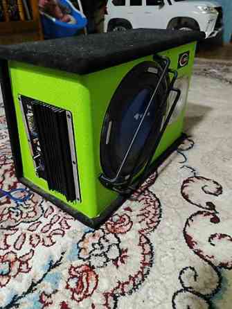 Активный автомобильный сабвуфер в корпусе - Бренд: UZZX (логотип на Бишкек