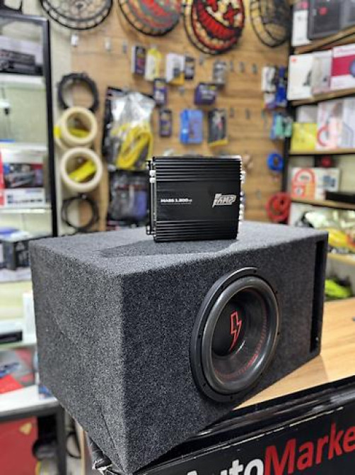 Сабвуфер набор на компонентах УРАЛ И Амп! Компактный саб 10 дюймов Бишкек - изображение 3