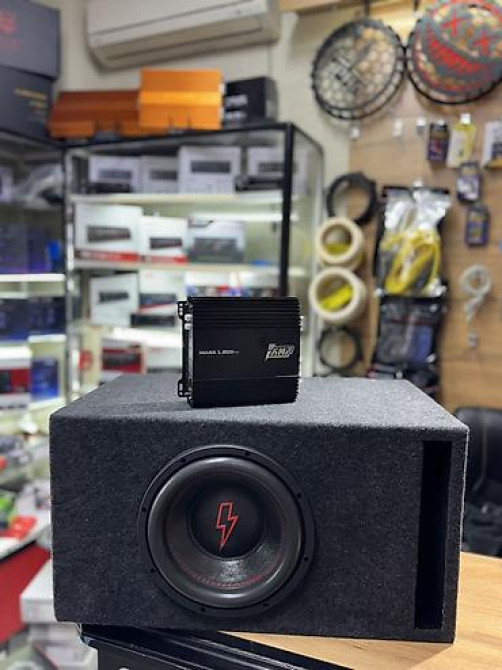 Сабвуфер набор на компонентах УРАЛ И Амп! Компактный саб 10 дюймов Бишкек - изображение 2