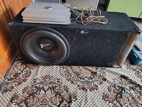 Сабвуфер в оформлении ФИ + автомобильный усилитель Комплект для Бишкек