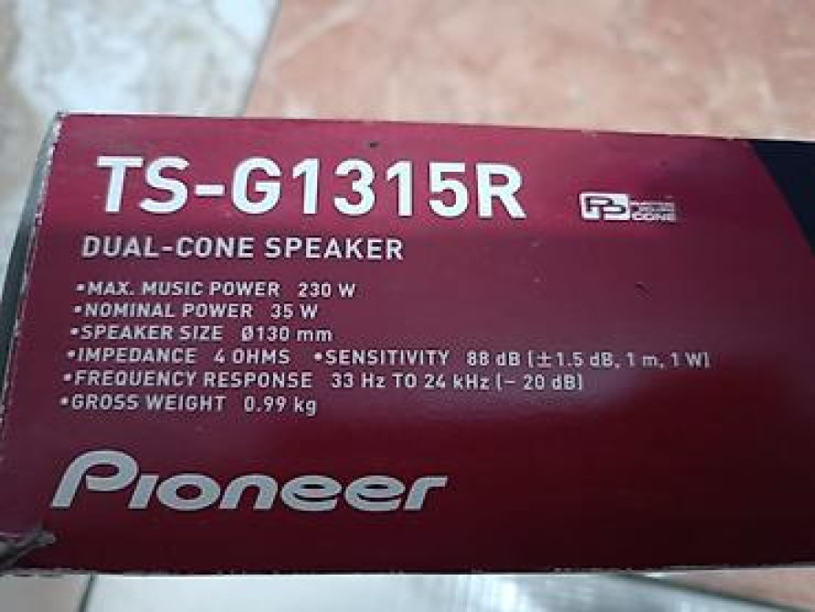 Акустика Pioneer TS-G1315R (двухконусная). - Тип Бишкек - изображение 3