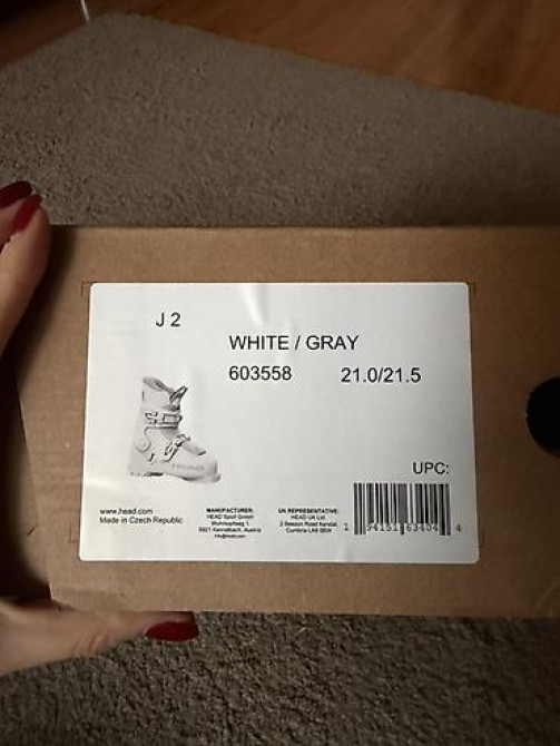 Детские горнолыжные ботинки HEAD J2 White/Gray - Размер: 21.0–21.5 см Бишкек - изображение 4