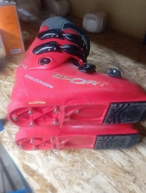 Горнолыжные ботинки Salomon Sport Цвет: красный/серый - 4 Бишкек - изображение 3