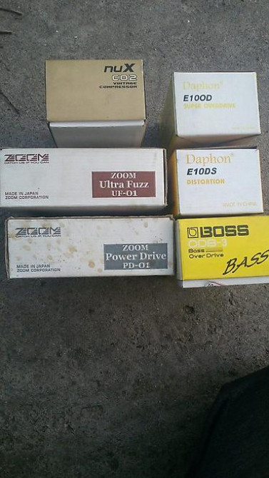 Гитарные примочки Dafon distortion 4000 Boss ODB3 bass 9500 Zoom B1- Бишкек - изображение 1