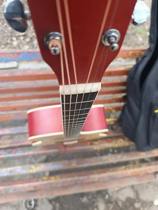 Акустическая гитара 41 дюйм, Weibo с вырезом (cutaway) + мягкий чехол Бишкек - изображение 3