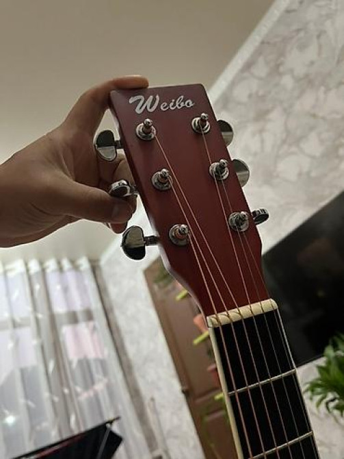 Акустическая гитара Weibo с вырезом (cutaway) Характеристики и Бишкек - изображение 4