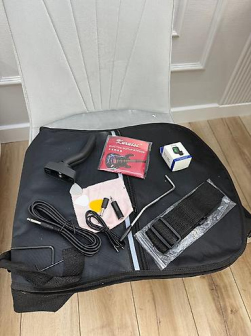 Электрогитара в комплекте струны, плотный чехол, 3 медиатора, ремень Bishkek - photo 8