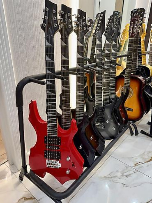 Электрогитара в комплекте струны, плотный чехол, 3 медиатора, ремень Bishkek - photo 1