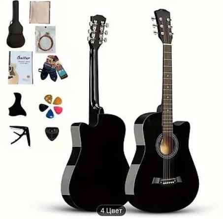 Акустическая гитара с вырезом (cutaway) — комплект для начинающих и Бишкек