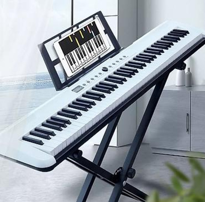 Цифровое пианино (электронный синтезатор) в тонком корпусе, белый Бишкек - изображение 2