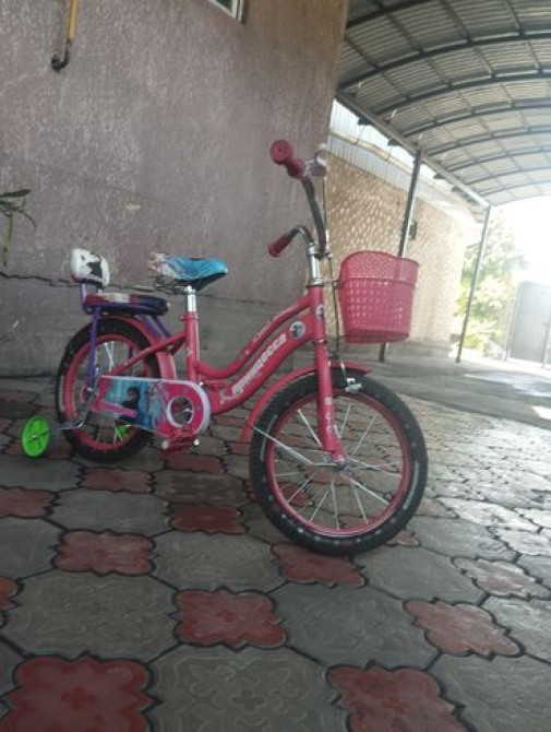 Детский велосипед ярко-розового цвета с декоративными элементами Bishkek - photo 1