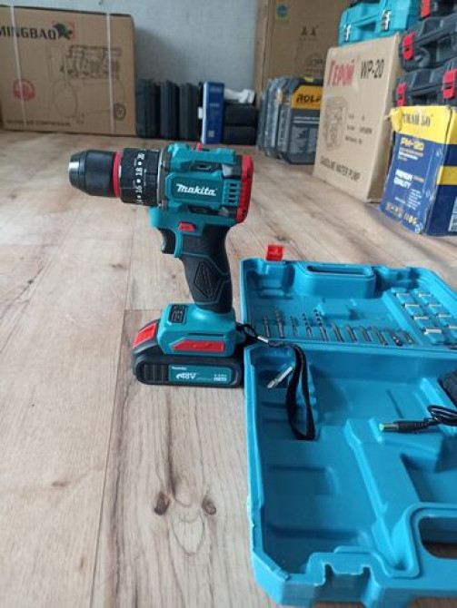 Беспроводная дрель-шуруповерт Makita с двумя аккумуляторами и набором Bishkek - photo 3