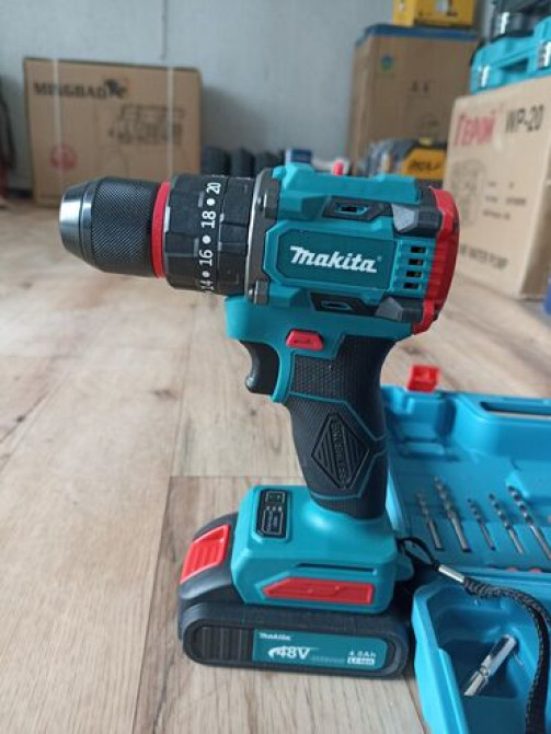 Беспроводная дрель-шуруповерт Makita с двумя аккумуляторами и набором Bishkek - photo 2