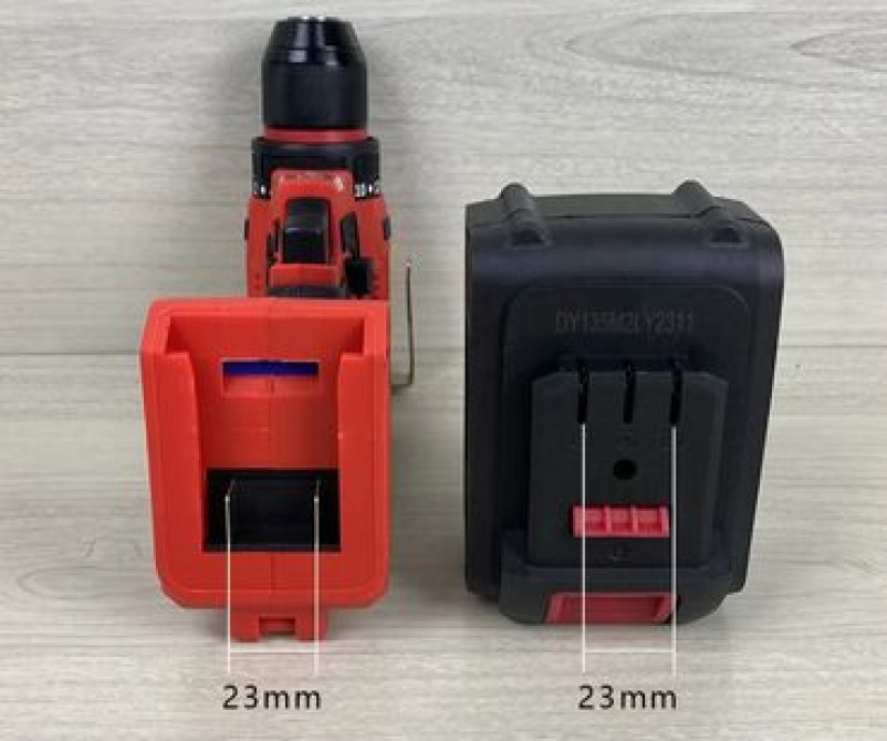 Аккумуляторная дрель-шуруповерт красного цвета, предназначенная для Бишкек - изображение 2