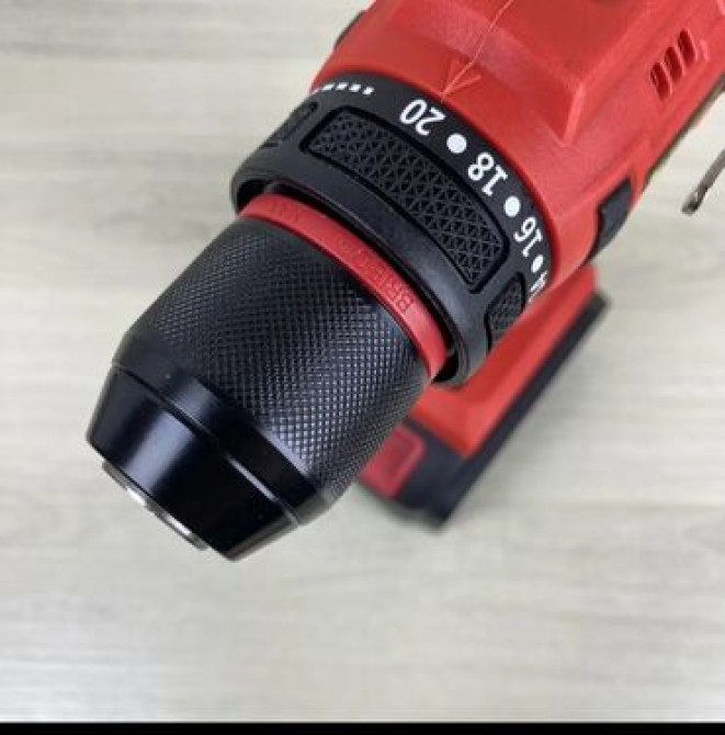 Аккумуляторная дрель-шуруповерт красного цвета, предназначенная для Бишкек - изображение 4