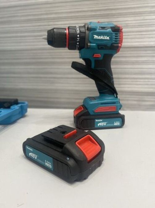 Универсальный аккумуляторный шуруповерт Makita с двумя аккумуляторами Бишкек - изображение 2