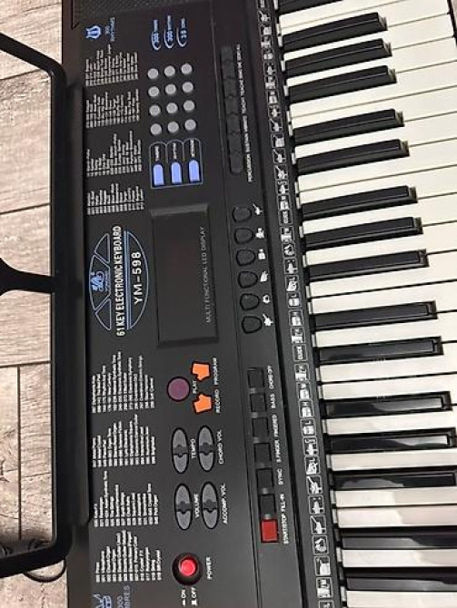 Синтезатор YONGMEI YM-598 — обучающая электронная клавиатура на 61 Бишкек - изображение 2