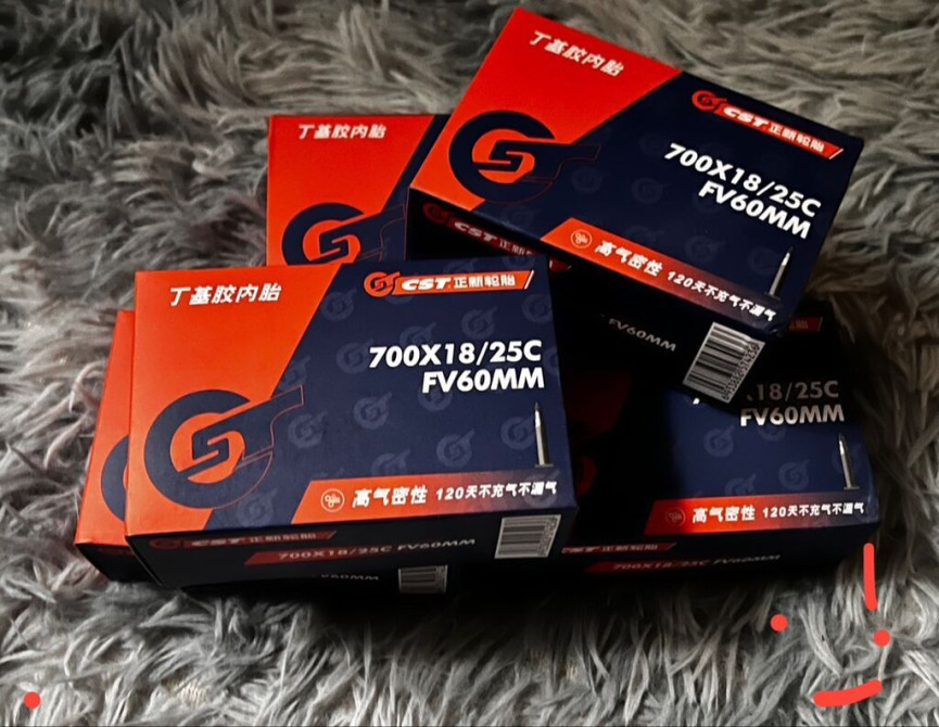 Камеры для шоссейного/гибридного велосипеда CST - Размер: 700×18/25C Бишкек - изображение 1