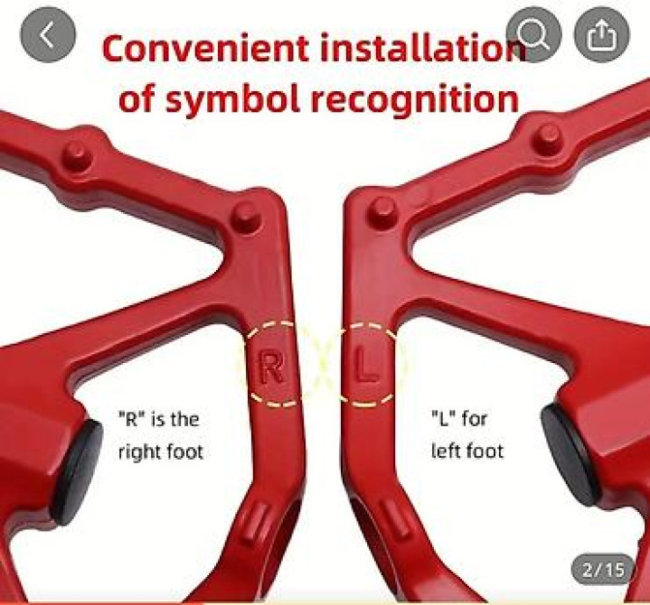 Педали велосипедные VXW (пара) - Материал платформы: алюминиевый Бишкек - изображение 2