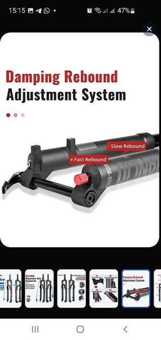 Воздушная вилка Nanlio x7pro с регулировкой отскока. Лёгкий вес - Бишкек - сүрөт 2