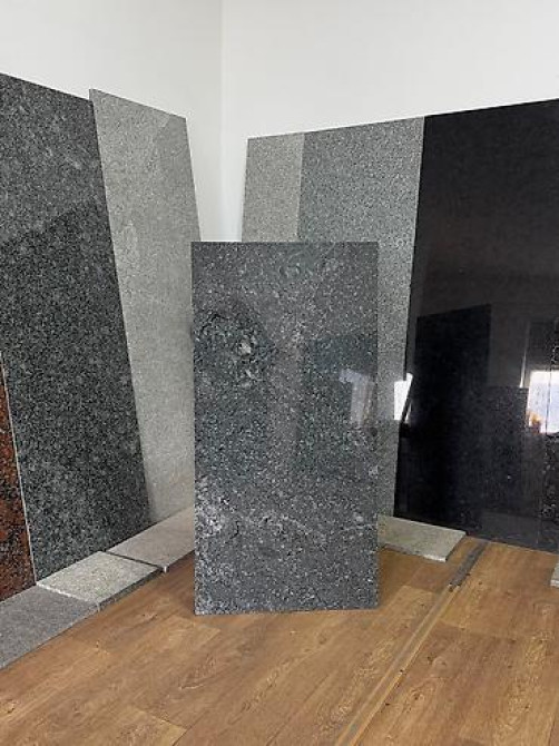 Антрацит и серые граниты темные. Натуральный природный камень гранит Бишкек - изображение 1