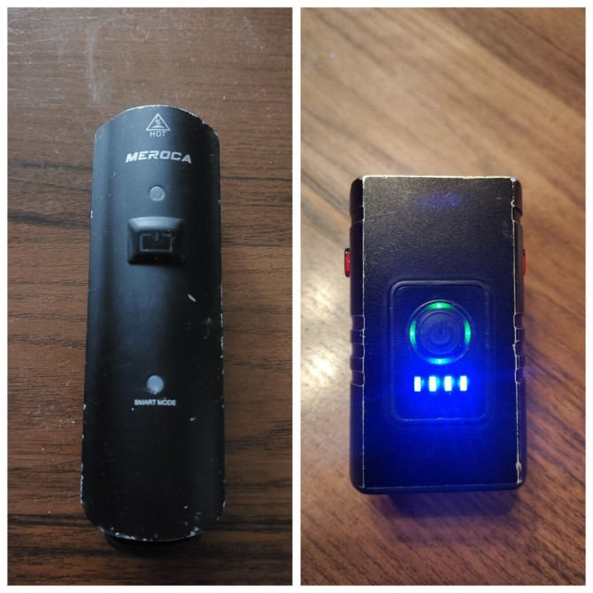 2 вело фонаря 1) meroca с паур банком на 4500 m/ah на 1000 люмен 2) Бишкек - изображение 1