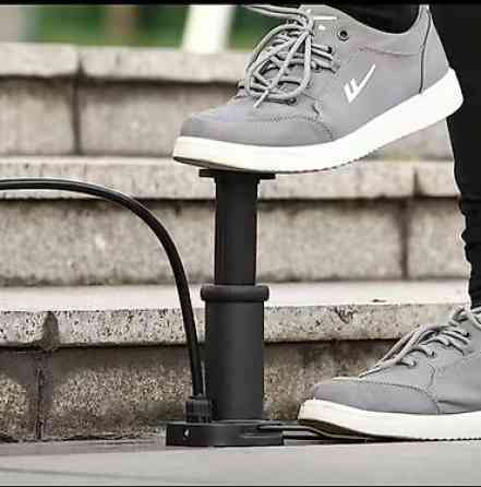 Ножной насос высокого давления, складной, черный - Тип: ножной Бишкек