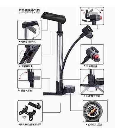 Тайваньский велосипедный насос GIYO, портативный мини-насос высокого Бишкек