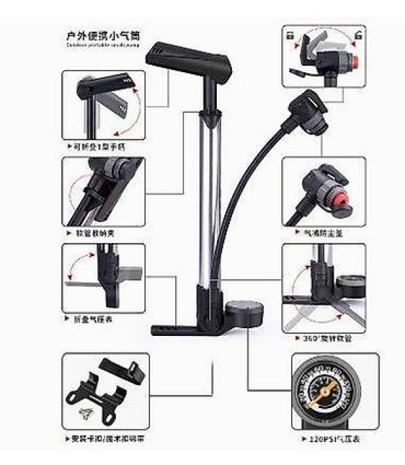 Тайваньский велосипедный насос GIYO, портативный мини-насос высокого Bishkek - photo 1