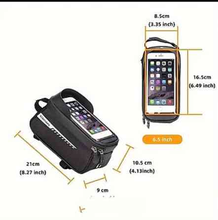 Передняя велосипедная рамная сумка, с сенсорным экраном и держателем Бишкек