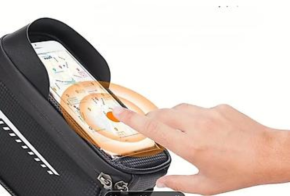 Передняя велосипедная рамная сумка, с сенсорным экраном и держателем Бишкек - изображение 4