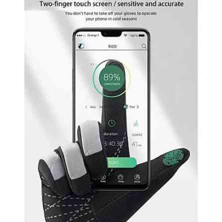 Теплые спортивные перчатки ROCKBROS для холодного сезона. - Бишкек